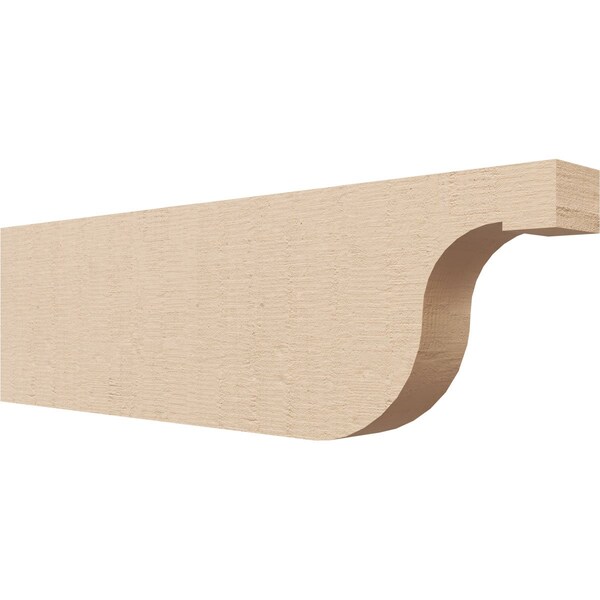 Ekena Millwork 2in. W x 6in. H x 20in. L Del Monte Woodgrain TimberThane Rafter Tail, Primed Tan RFTUR02X06X20DELRCPR - main